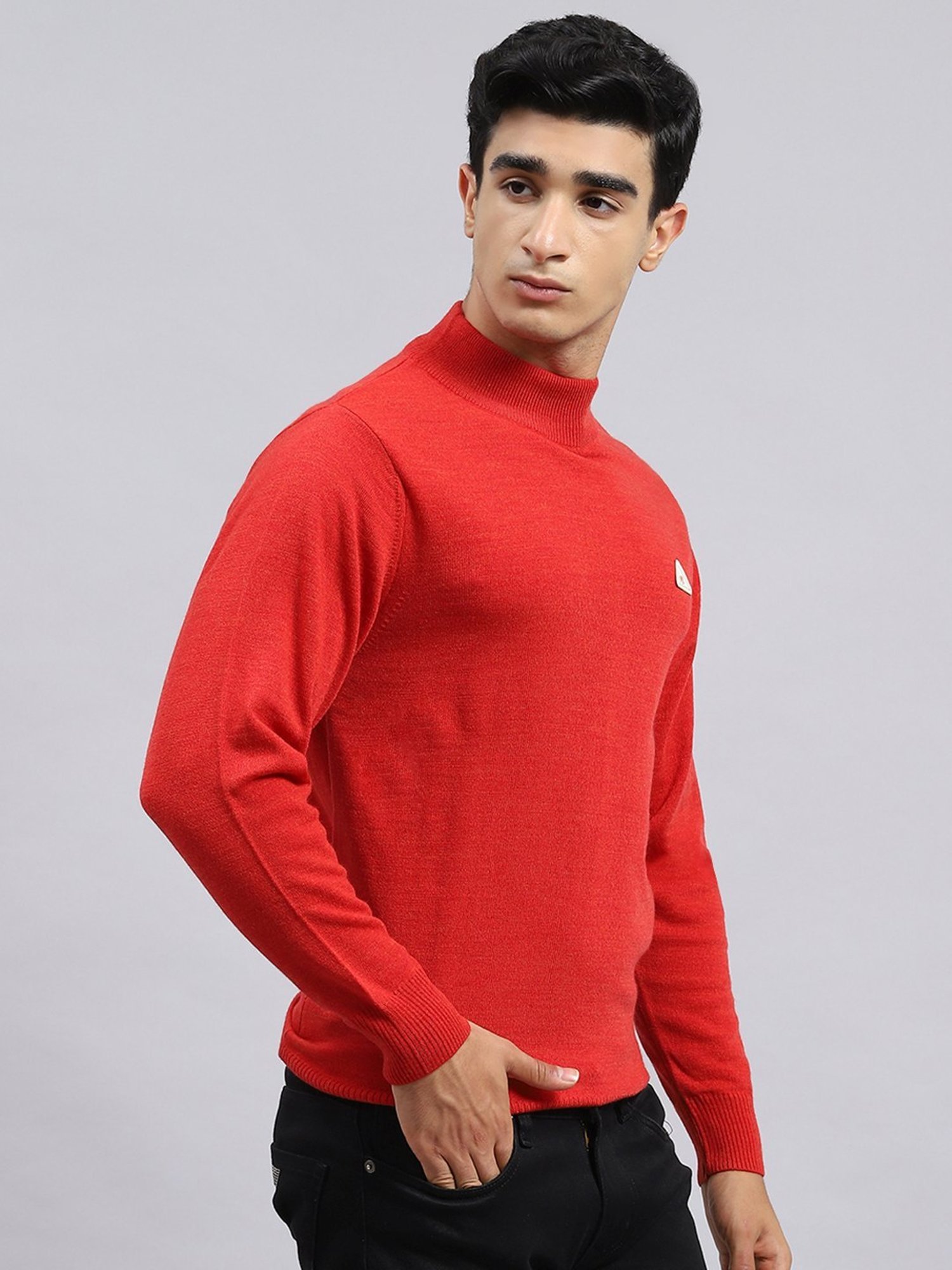 Monte Carlo Red Regular Fit Sweater