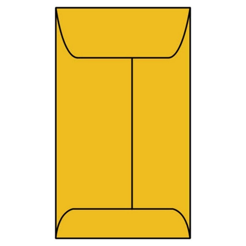 #5E Open End Coin Envelopes, 2-7/8" x 5-1/4", 24#, Roptex, Tan / Brown Kraft (Box of 500)