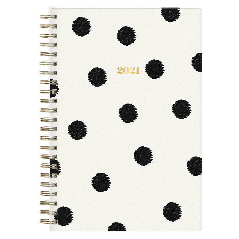 2021 The Everygirl Planner 5" x 8" Frosted Plastic Weekly/Monthly Wirebound Luna - Blue Sky