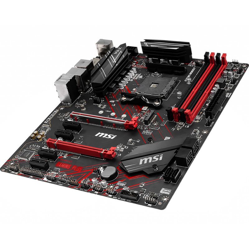MSI B450 Gaming Plus Max Performance Gaming Motherboard AMD Ryzen 2nd & 3rd Gen AM4 M.2 USB 3 DDR4 DVI HDMI Crossfire ATX