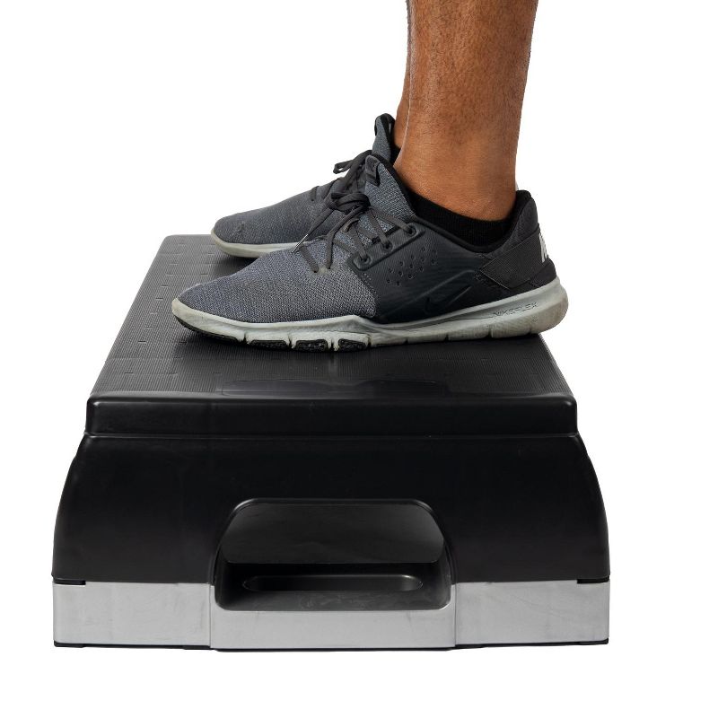 Mind Reader Black Anti-Slip Fitness Stepper