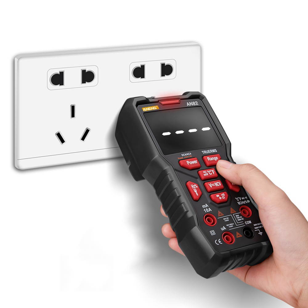 ANENG AN82 Digital Multimeter Professional 9999 Tester esr DIY Diode Capacitor NCV Testers True RMS Analog Meter Multimetro Accessories-Standard