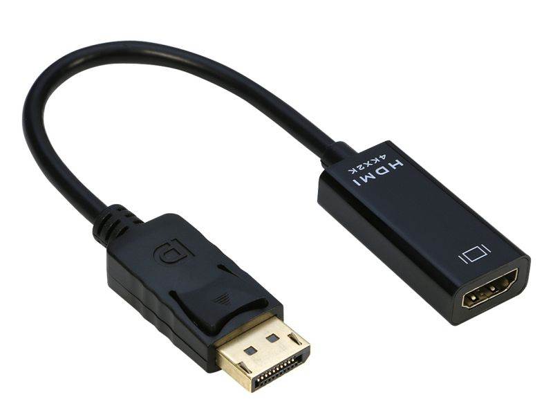 4K Displayport to HDMI Adapter Cable (3Pack),iXever DP Display Port to HDMI Male to Female Converter Adapter Gold-Plated Cord Compatible for Lenovo Dell HP