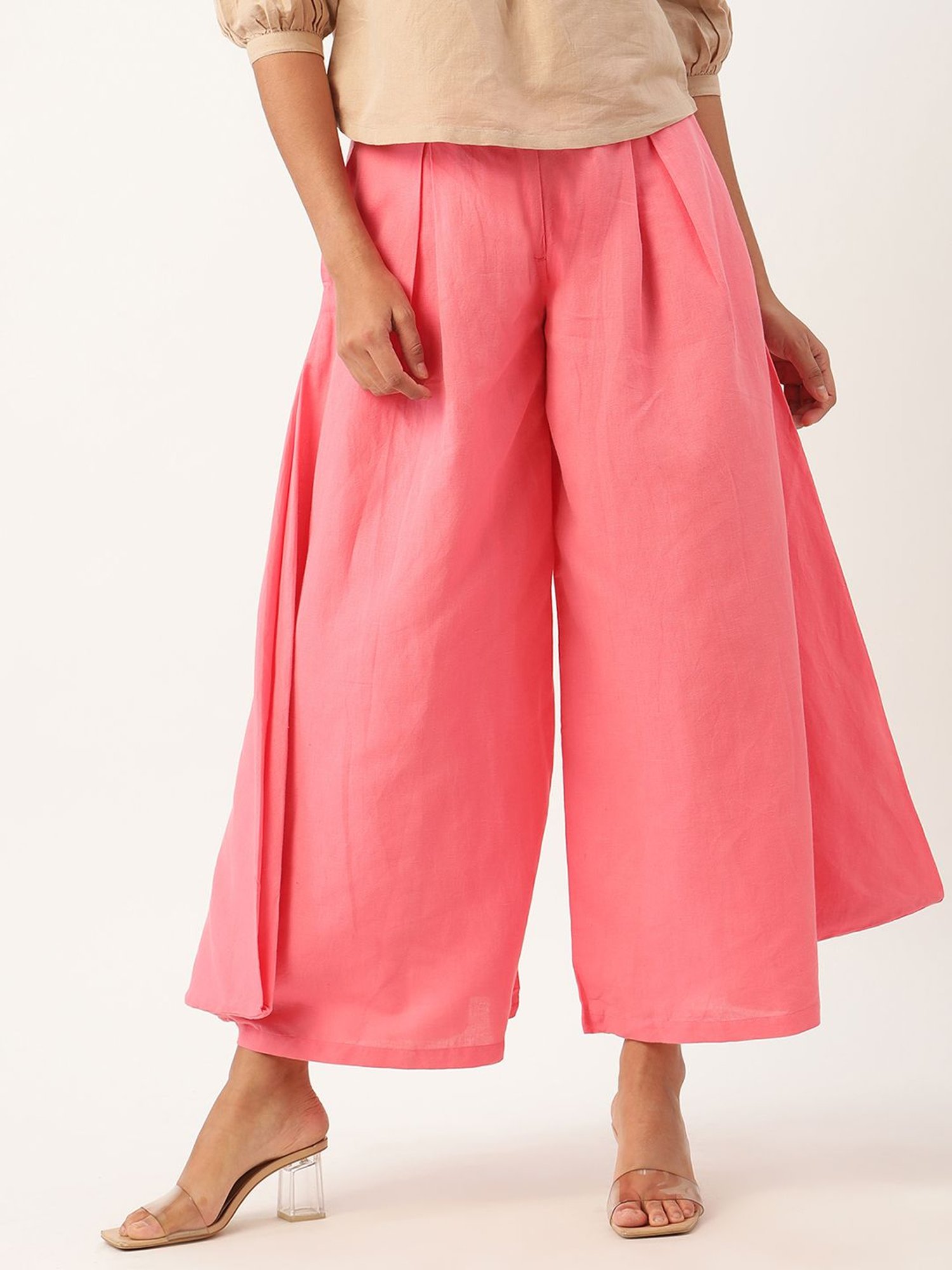 Rooted Rose Mid Rise Trousers