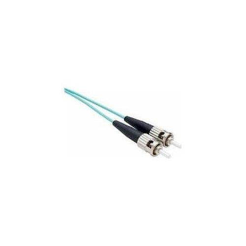 15 Meter OM3 10Gig Fiber Optic Cable, Aqua, PVC OFNR Jacket 50/125 Micron Multimode Duplex, LC-LC