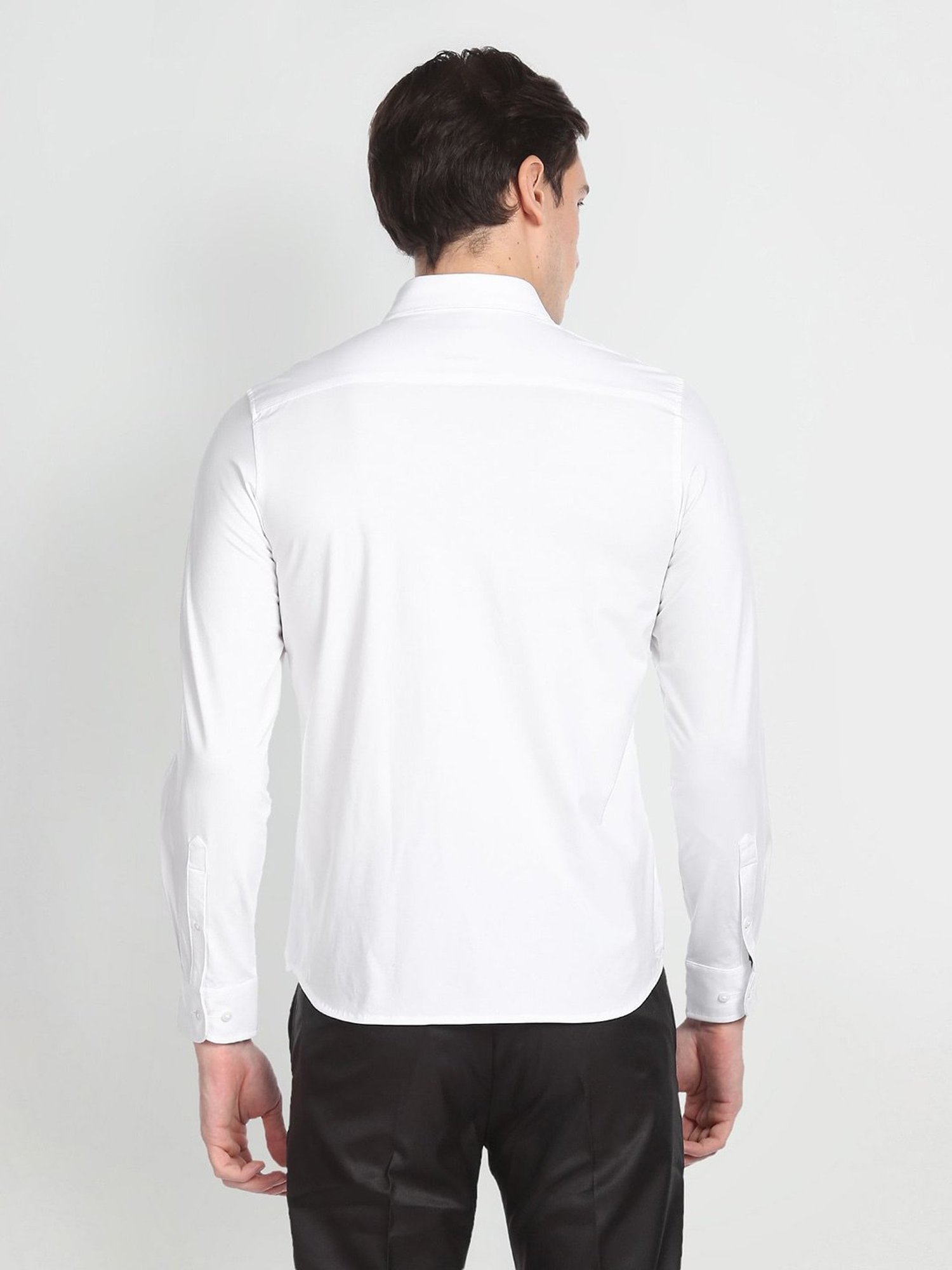 Arrow Sport Dark Green Cotton Slim Fit Shirt