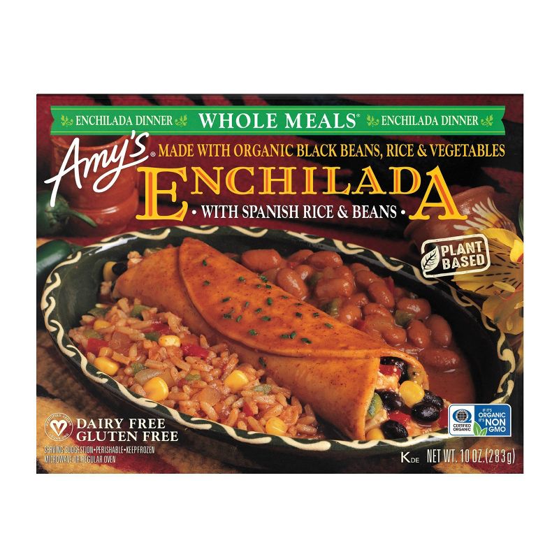 Amy's Spanish Rice & Beans Frozen Enchilada Meal - 10oz