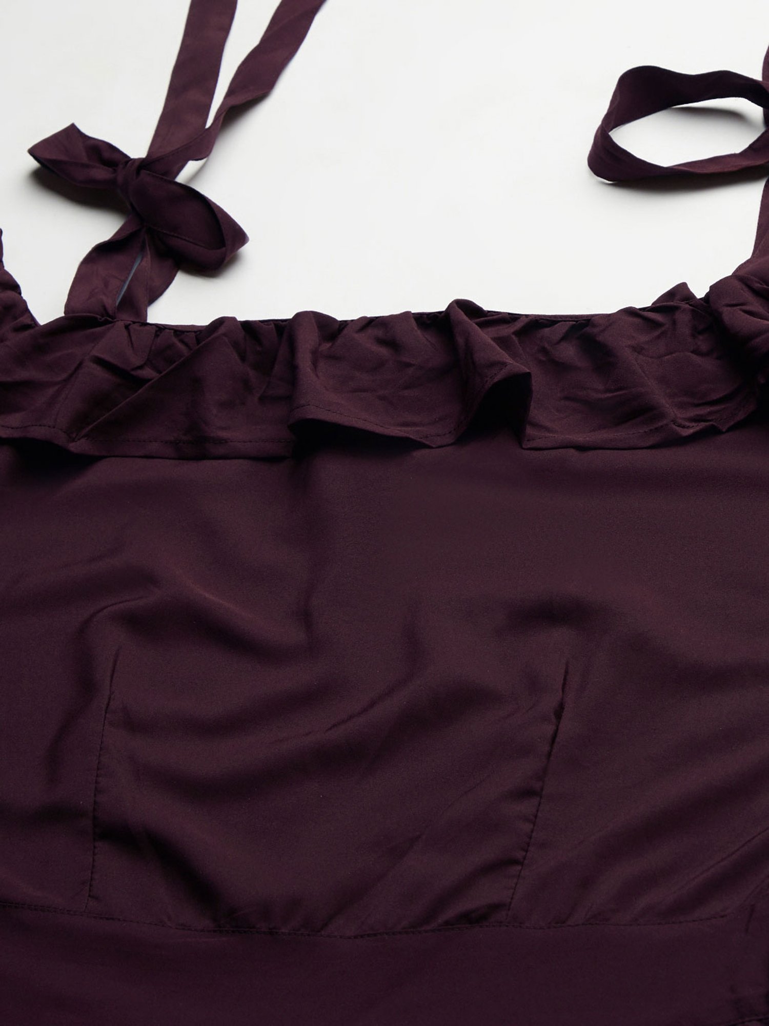 Belle Fille Wine Midi Jumpsuit