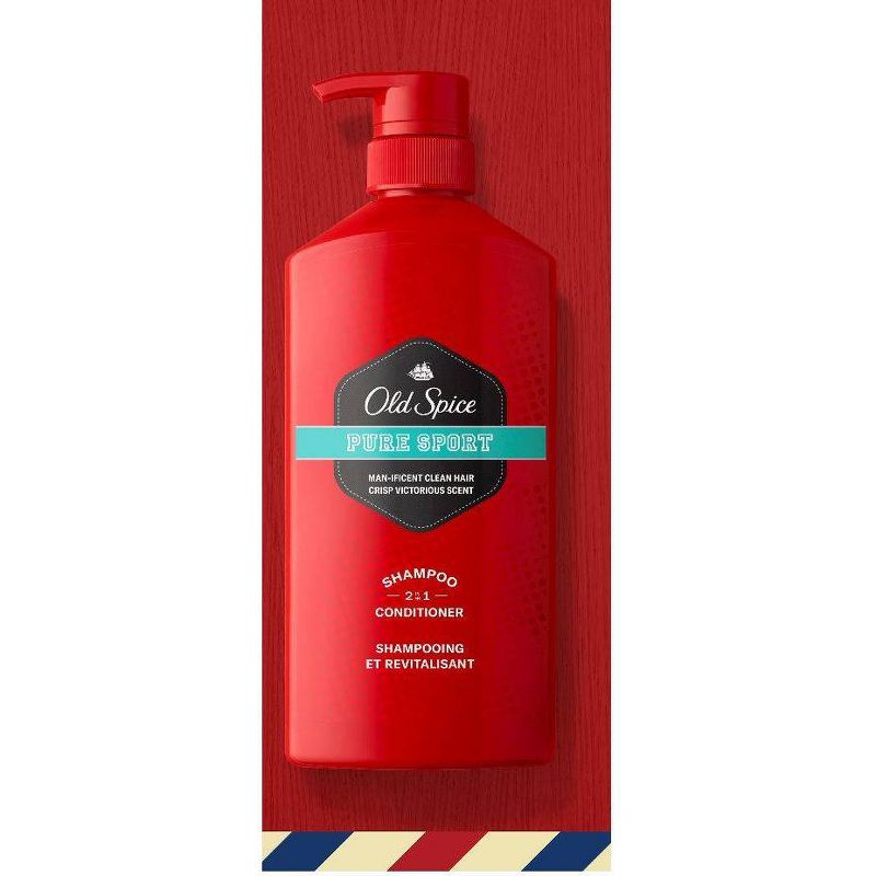 Old Spice Pure Sport 2-in-1 Shampoo and Conditioner for Men - 21.9 fl oz