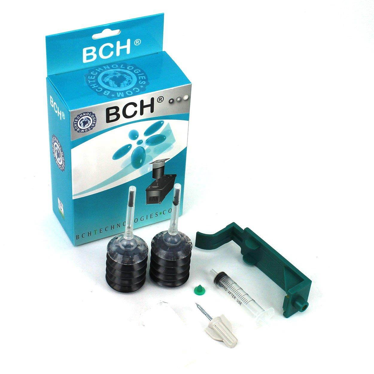 Ink Refill Kit by BCH Compatible to HP 15, 40, 45 Black Cartridge Deskjet Printer H1045B