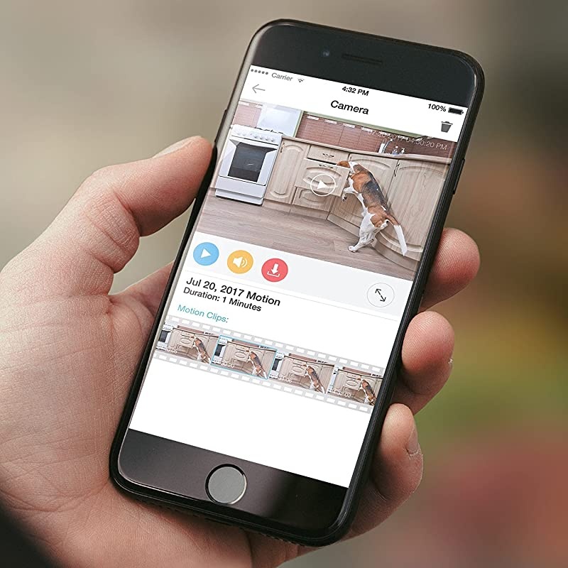 Sight 180 Full HD 1080p Wireless Security Camera System Two Way Audio 180 Degree Viewing Angle, Works with Alexa