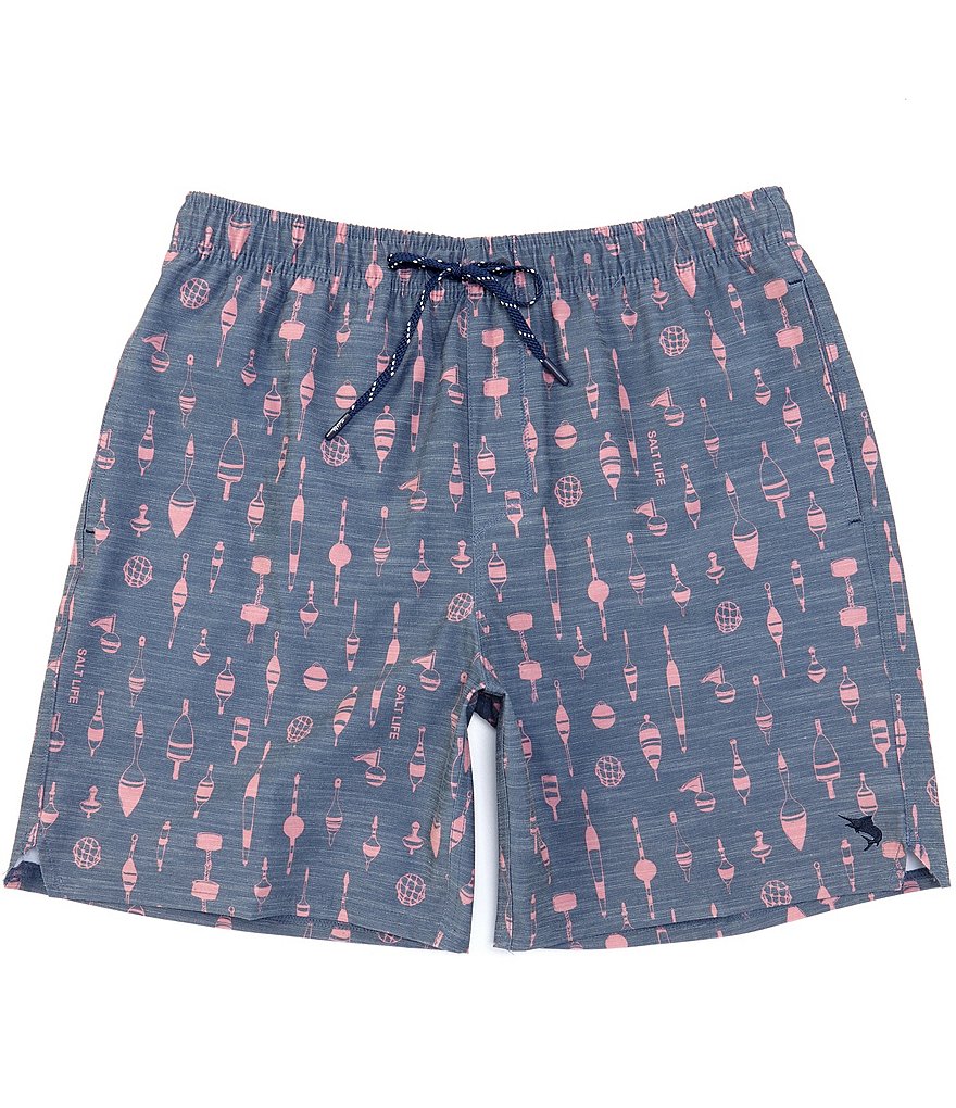 Tommy Bahama Baja Tails from the Sea 9#double; Inseam Board Trunks