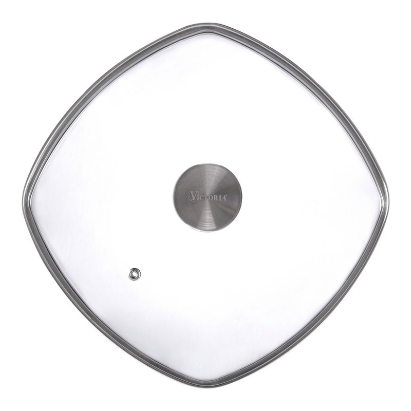 Victoria Glass Lid with Stainless Steel Knob for 10" Grill Pan
