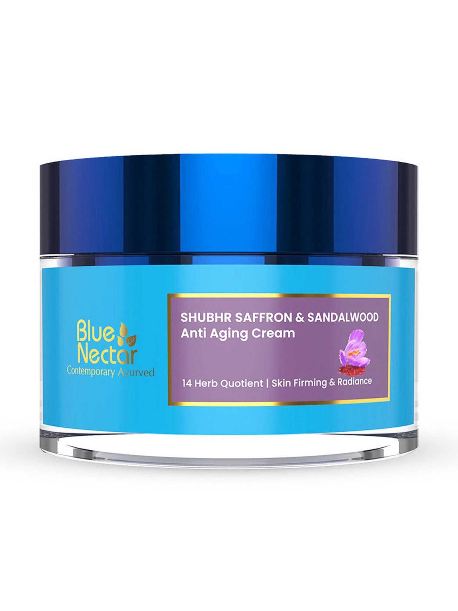 Blue Nectar Shubhr Saffron & Sandalwood Anti Aging Cream For Women - 50 gm