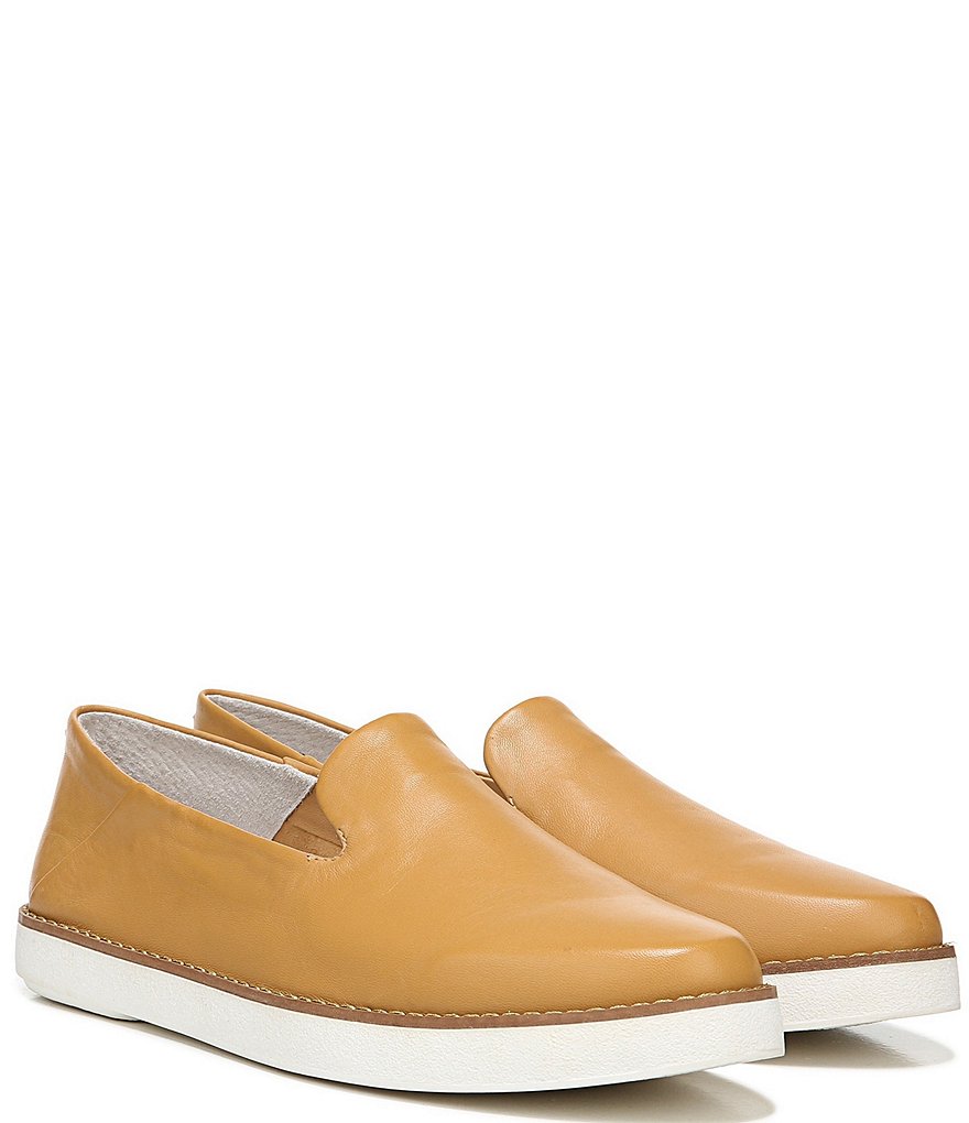 Franco Sarto Iconic Leather Slip-On Platform Sneakers