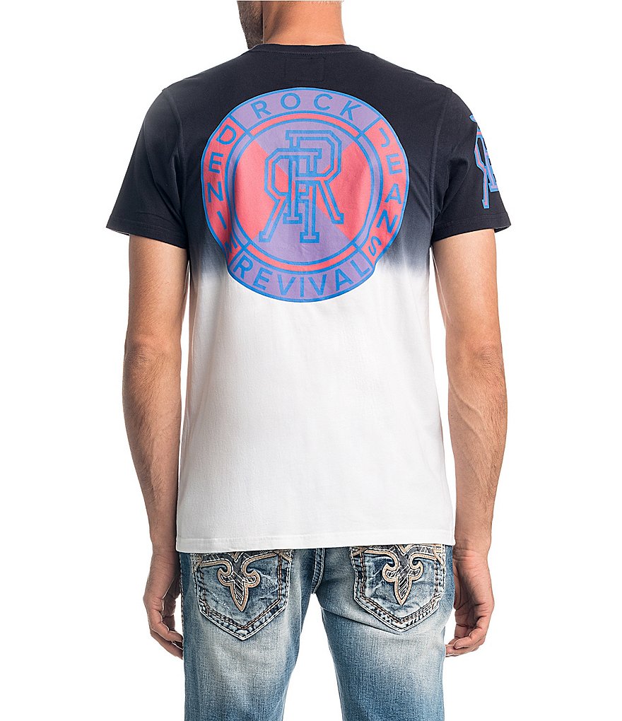 Rock Revival Ombre Circle Short-Sleeve Graphic T-Shirt