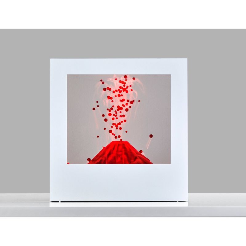 9" LED Volcano Light Box White - Adesso