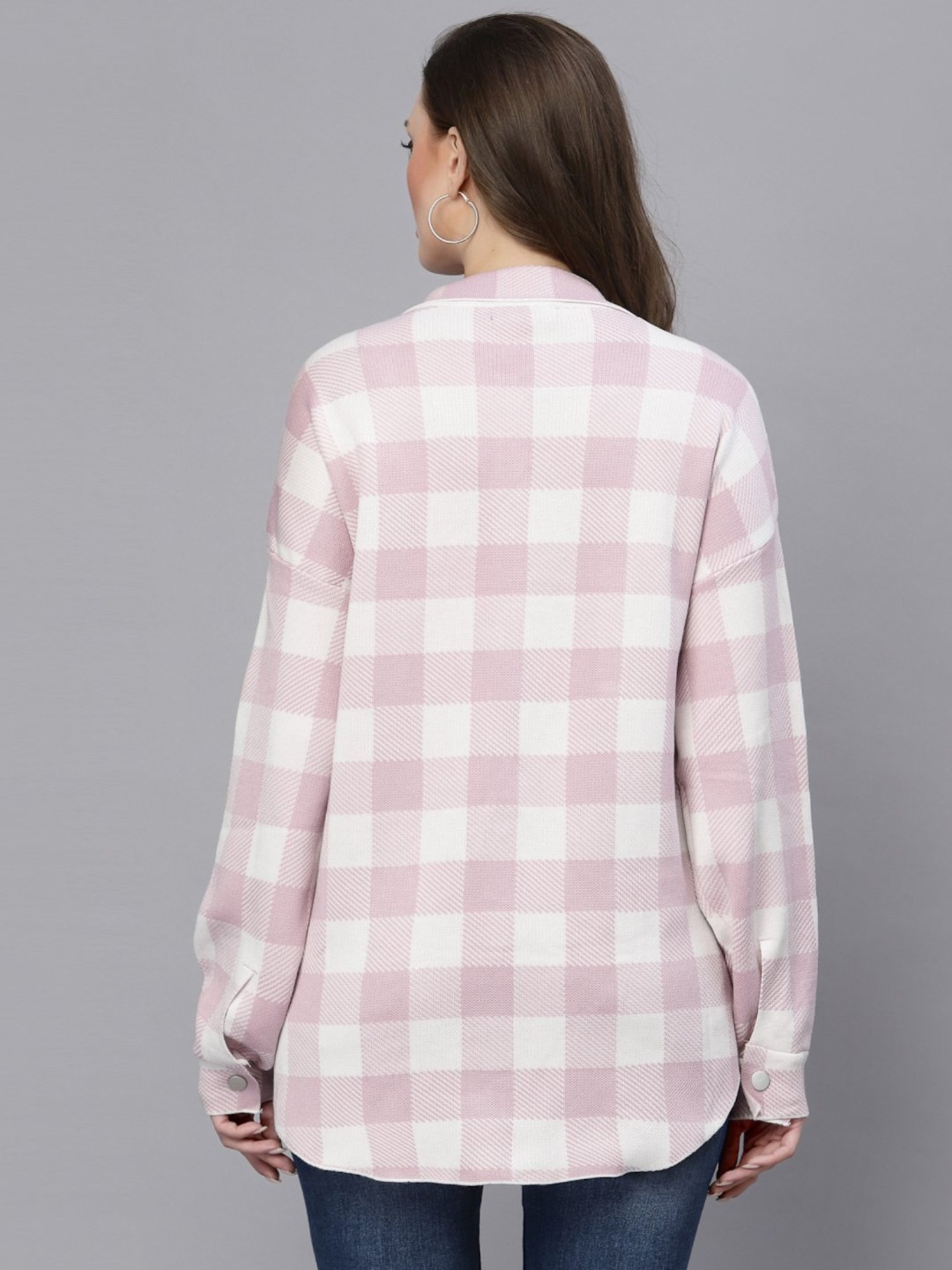 Mafadeny Purple Chequered Shirt