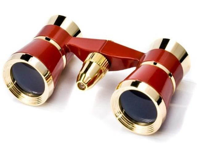 3x25 Blueline Opera Glasses with Red Reading Light