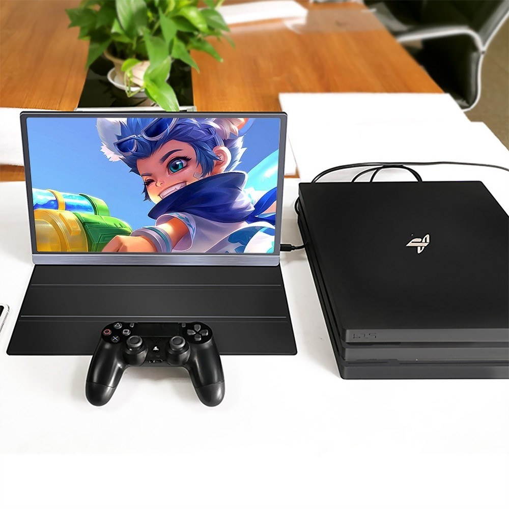 AOSIMAN Portable 15.6inch 1080P LCD Screen 47% NSTC 16.7 Million Colors Gaming Monitor Portable Display IPS