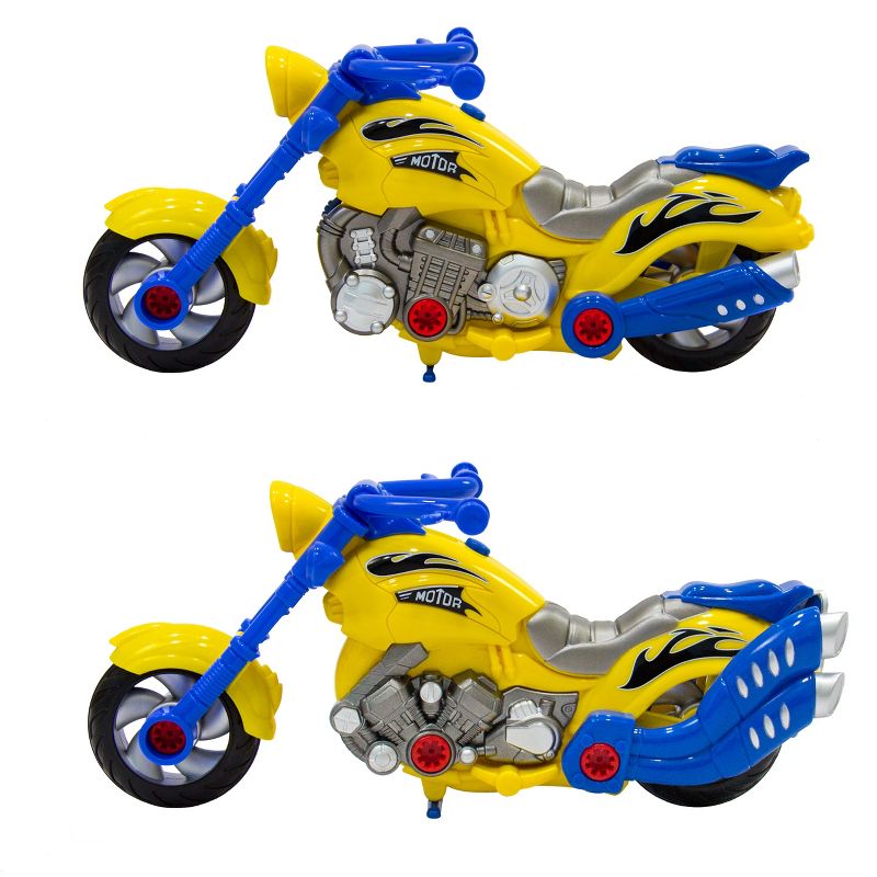 Best Choice Products Kids Toy 20-Piece Assembly Take-A-Part Motorcycle Set W/ Lights, Sound, Play Tools - Multicolor
