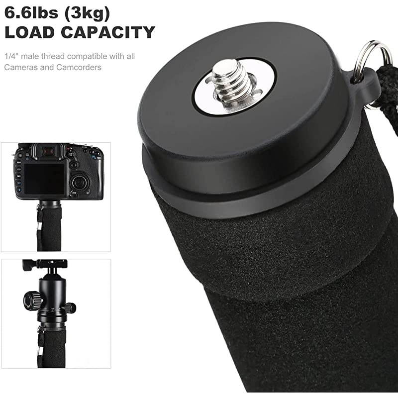 MonopodKampF Concept 4Section 67quot171CM Compact Portable Travel DSLR Monopod Unipod Stand Walking Trekking Stick Aluminum Alloy Lightweight SLR s Canon Nikon Sony Camcorder Video