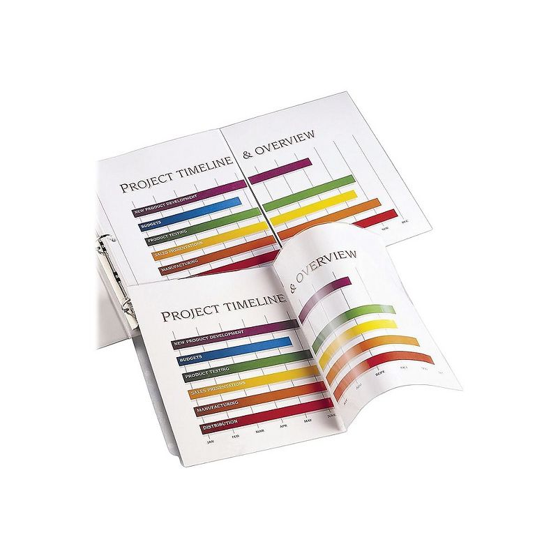 Staples 11" x 17" Top Loading Fold-Out Sheet Protectors 5/Pack (15937-CC) 