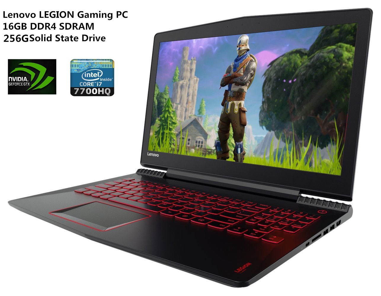 Lenovo Legion VR-Ready 15.6 FHD Gaming Laptop|| 6GB NVIDIA GTX1060 GDDR5|Intel Quad-Core i7-7700HQ|16GB RAM|256GB PCIe SSD| FHD IPS 1920x1080|Backlit Keyboard|JBL Speakers &Harman Audio| Windows 10