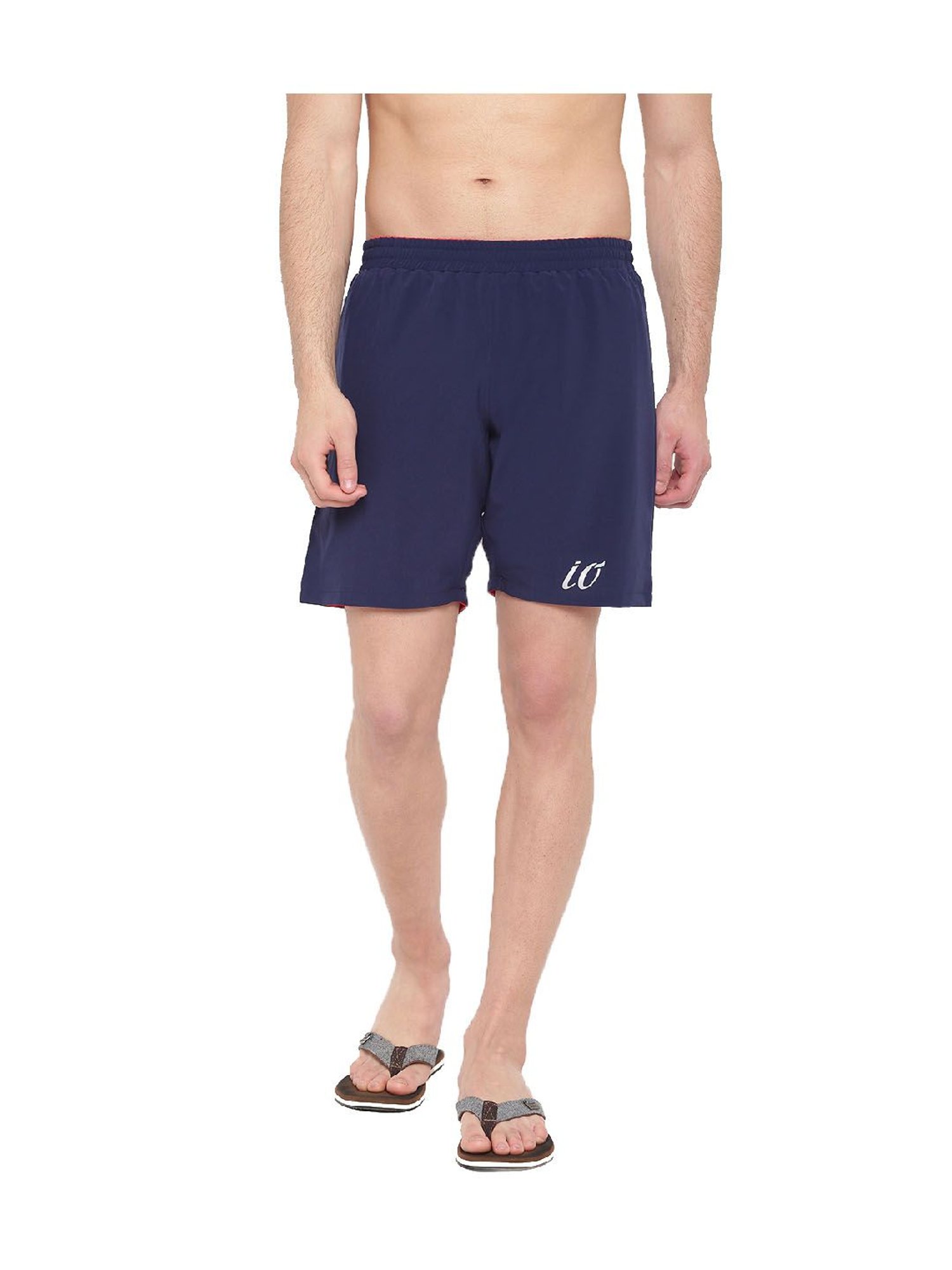 IO Navy & Red Reversible Comfort Fit Shorts