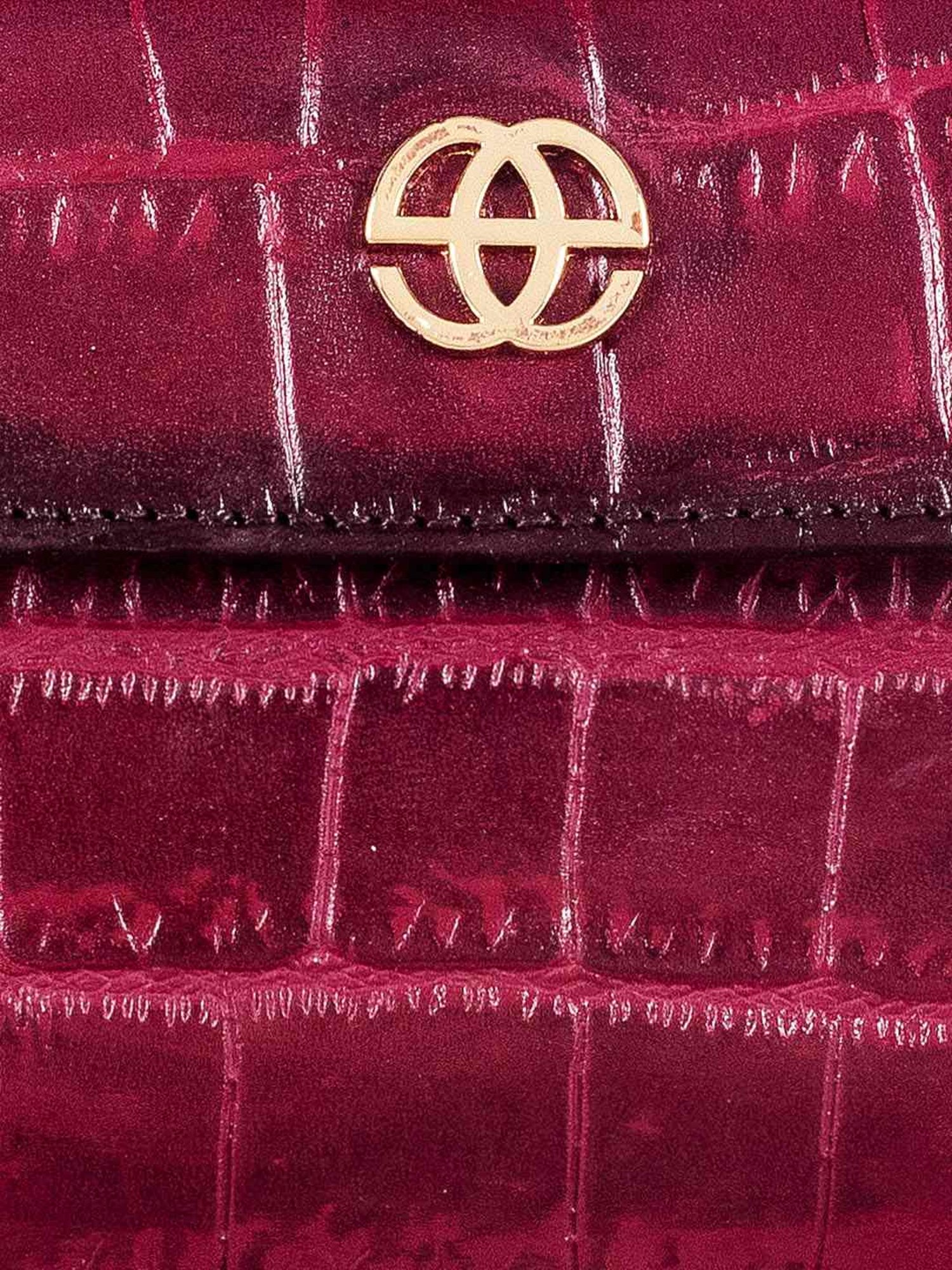 Eske Eva Magenta Textured Zip Around Wallet for Women