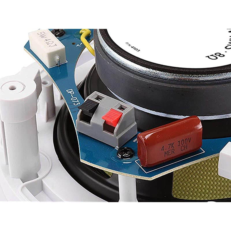 Kevlar 2Way inCeiling Speakers 514Inch Pair 50W Nominal 100W Max Aramid Fiber Fiber Cone Driver