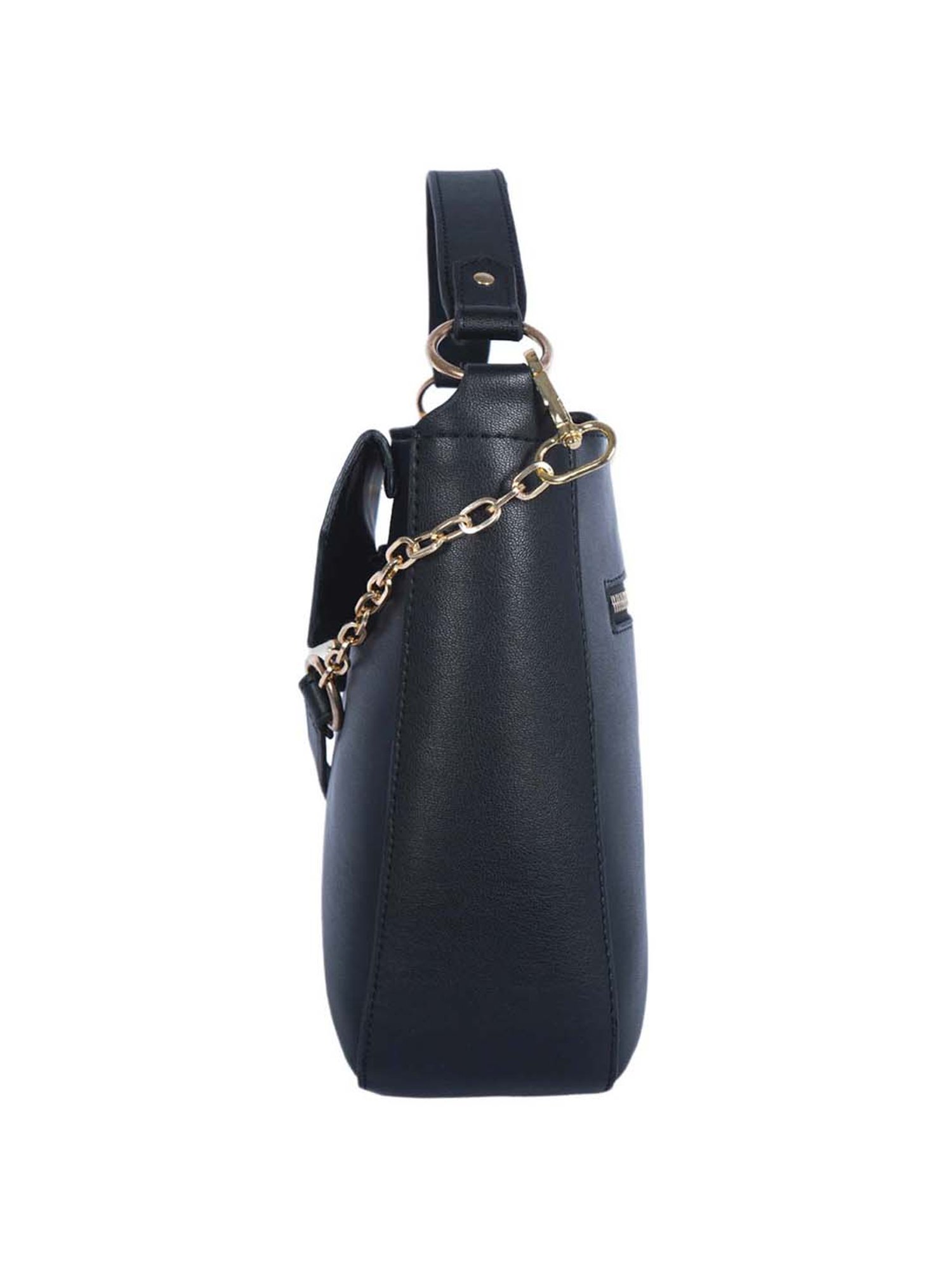 Baggit Black Solid Small Satchel Handbag