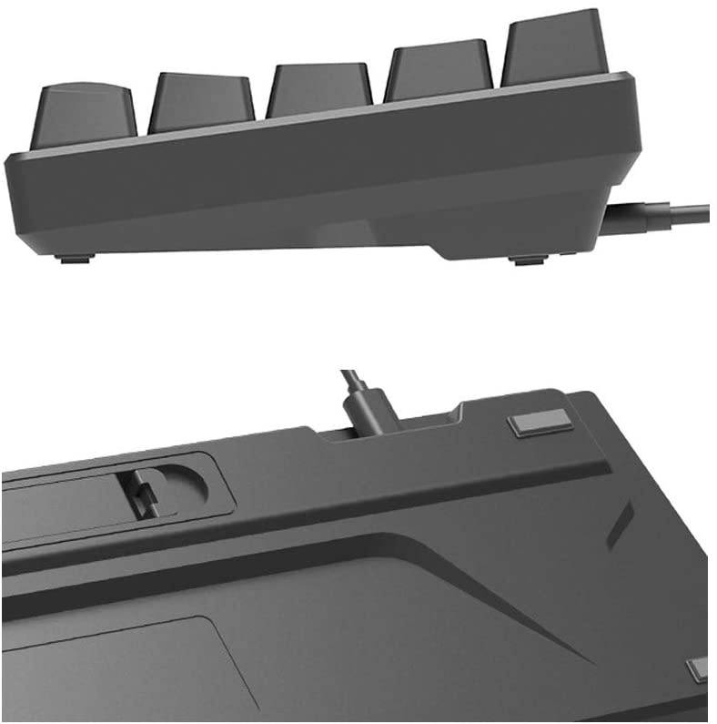 EPOMAKER Hello GANSS ALT 71D Bluetooth Mechanical Keyboard with PBT Keycaps, Type-C Cable for Gaming (Cherry Red Switch, Gold)