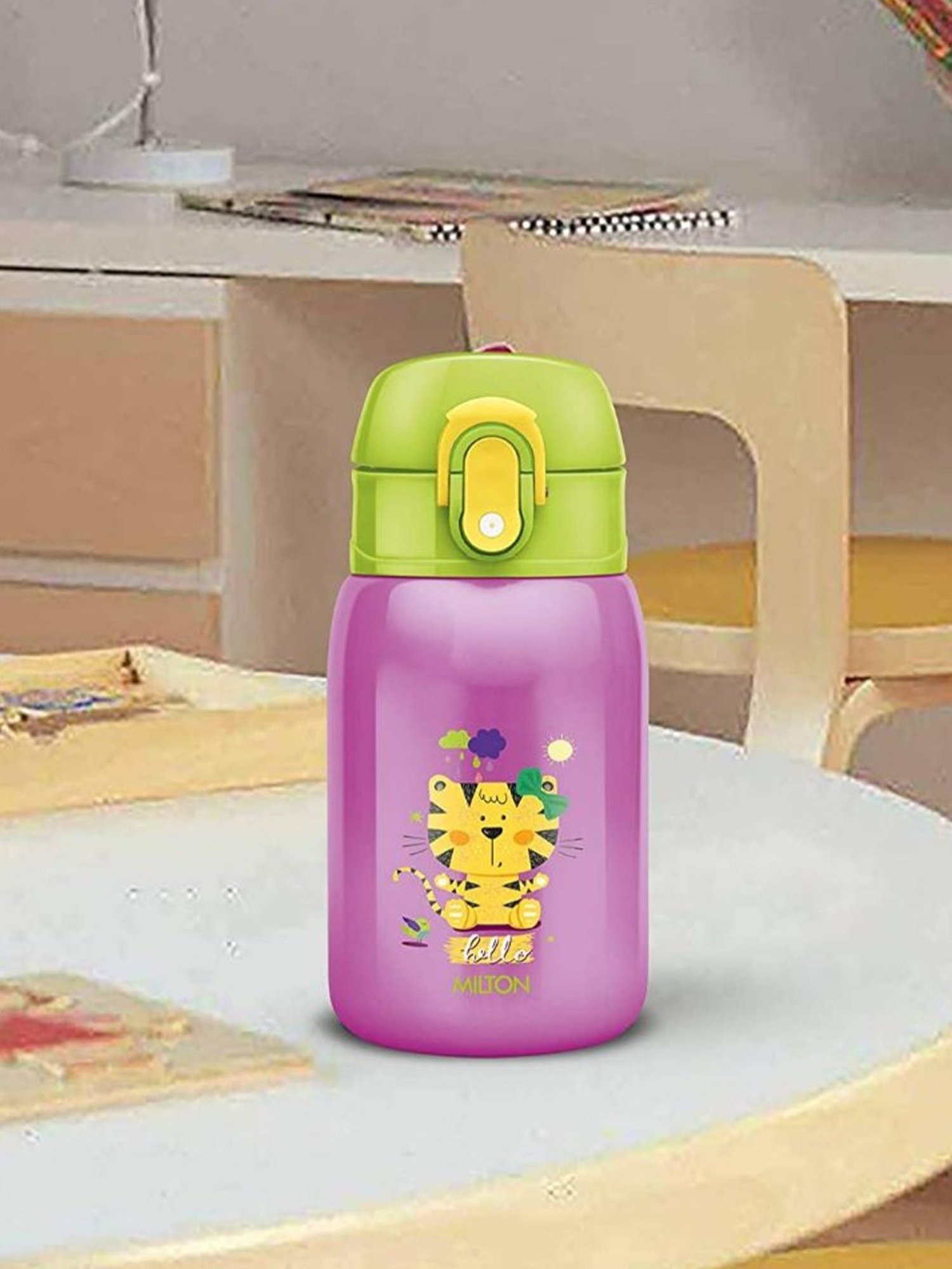 Milton Purple Stainless Steel Sipper Water Bottle (0.23 L)