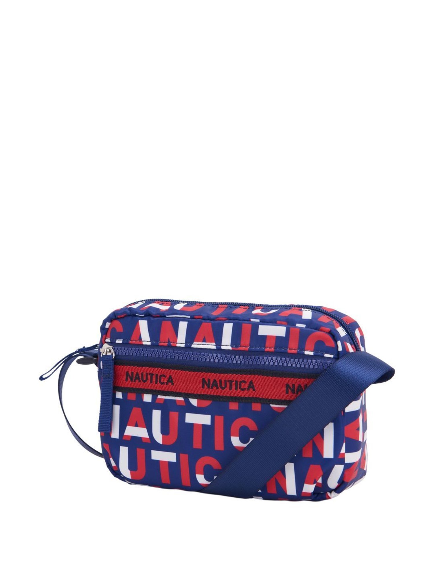 Nautica Navy Blue Printed Medium Sling Handbag