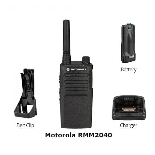 Motorola RMU2040 Professional Two Way Radio (4 Pack)