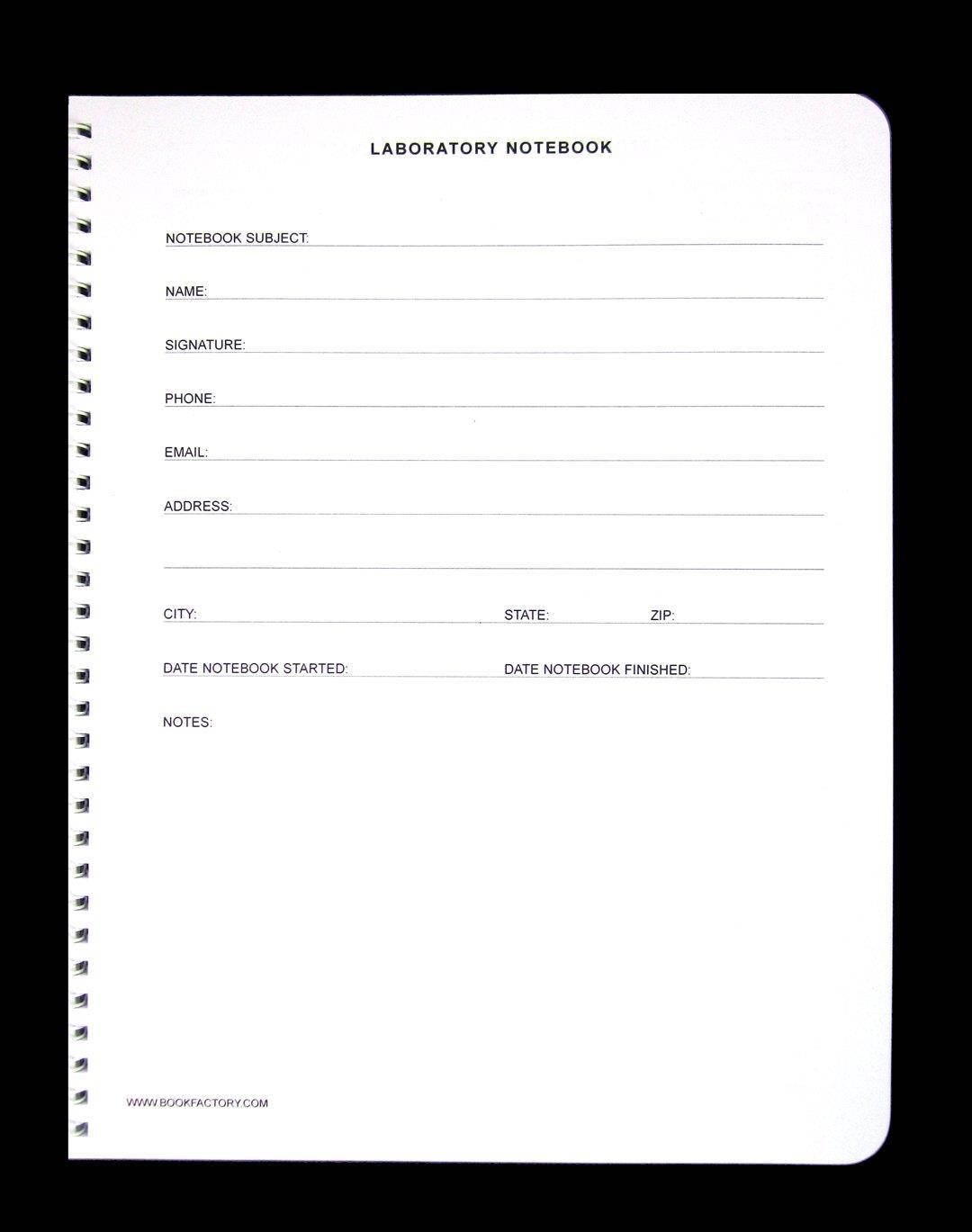 BookFactory Student Lab Notebook (Scientific Grid Format), 200 Pages [Wire-O Bound] (LAB-200-WTG)