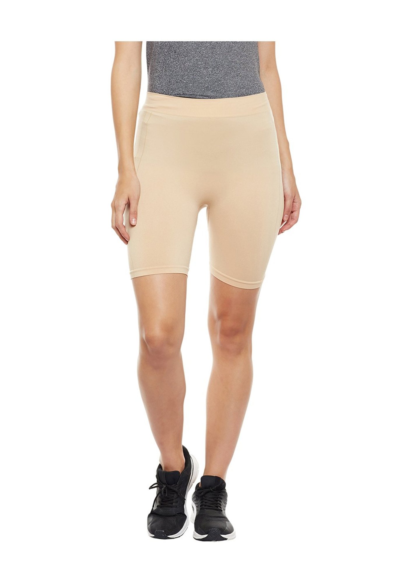 C9 Beige Regular Fit Sports Shorts