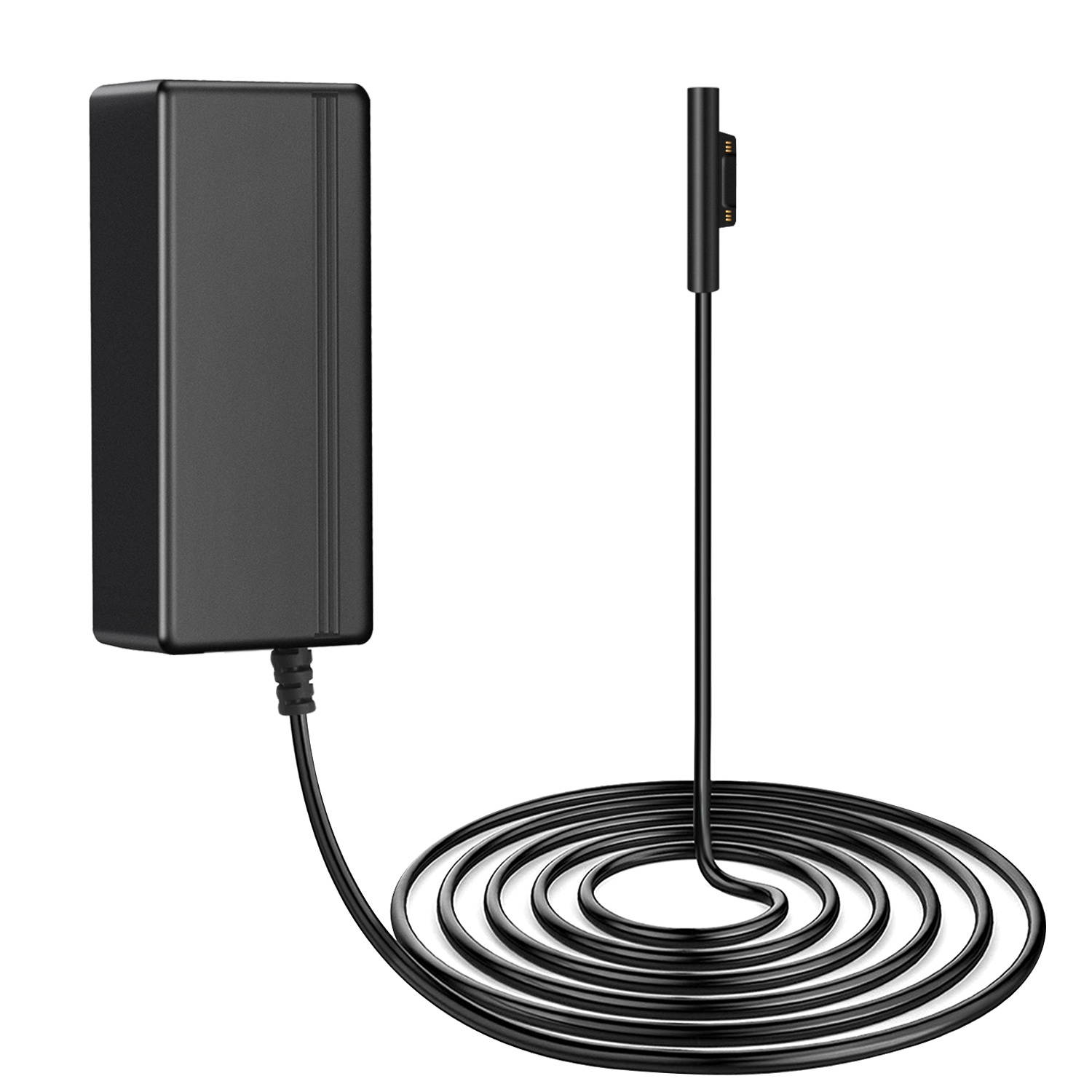 Surface Pro 3/4 Charger US Plug Power Suppy AC Adapter Home Wall Travel Charging Cable Cord without USB Port for Microsoft Surface Pro 3 and Surface Pro 4 Windows Tablet (Black)