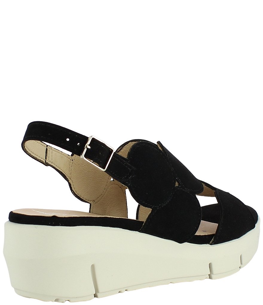 Wonders Vinni Suede Extra Light Platform Wedge Sandals