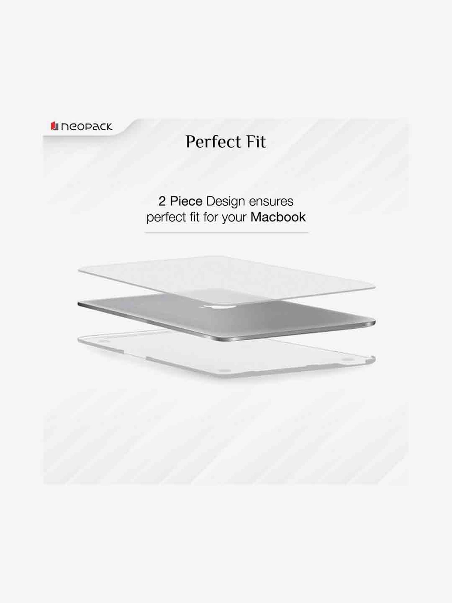 Neopack iShield Hard Shell Case for MacBook Air 13 Inch (Crystal Clear)