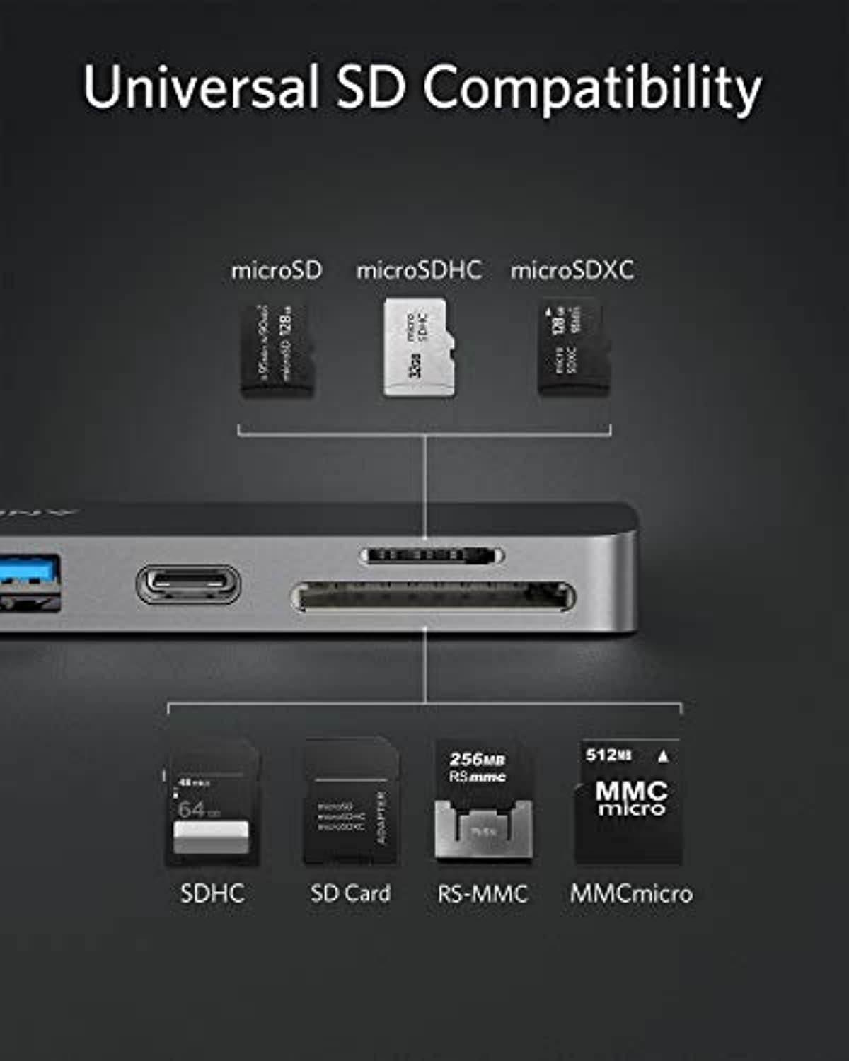 Anker USB C Hub for MacBook, PowerExpand Direct 7-in-2 USB C Adapter Compatible with Thunderbolt 3 USB C Port, 100W Power Delivery, 4K HDMI, USB C and 2 USB A Data Ports, SD and microSD Car (A83710A1)