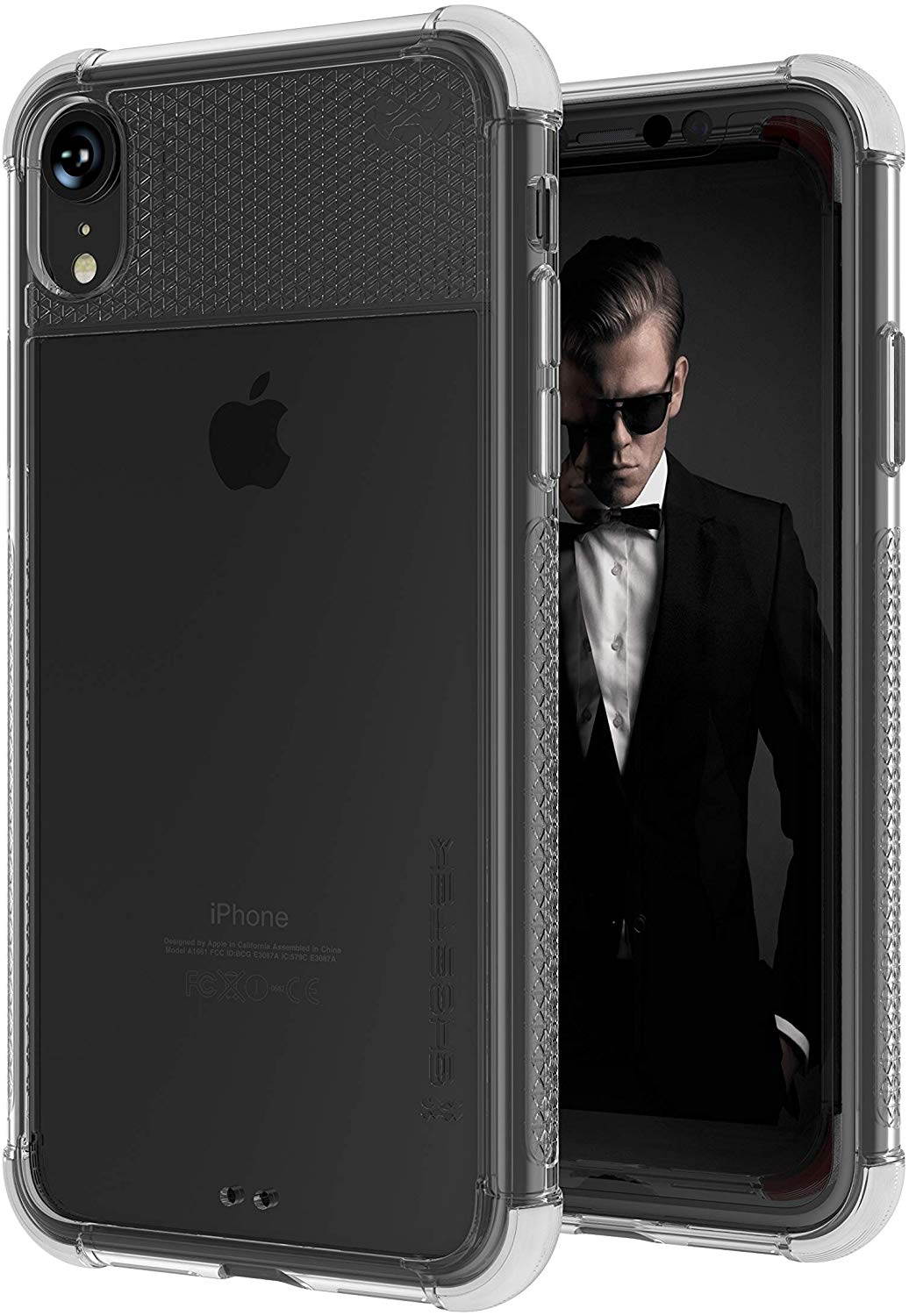 Moshi Vitros Clear Case for iPhone 11 - For Apple iPhone 11 Smartphone - Clear, Raven Black - High Gloss