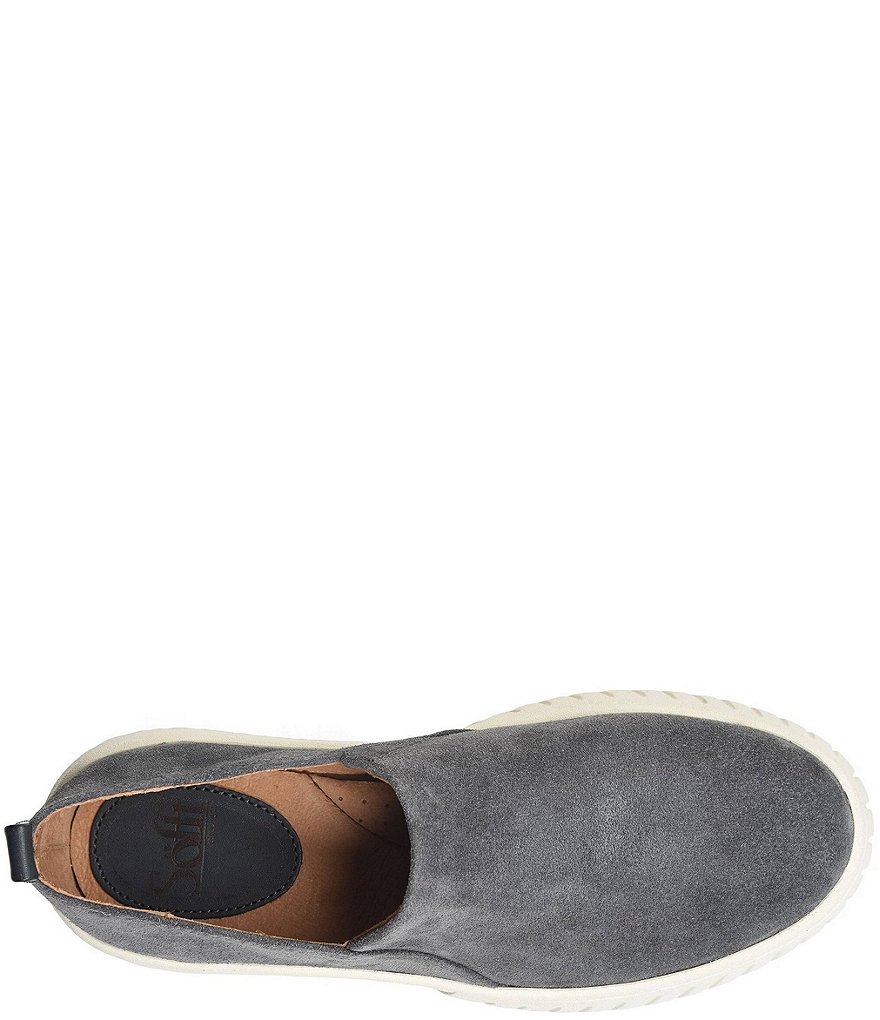 Sofft Potina Suede Slip-On Wedge Sneakers