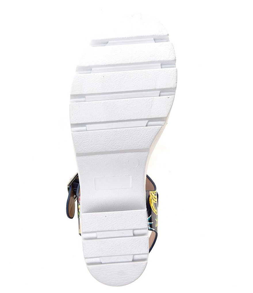 Betsey Johnson Chasse Fruit Print Platform Dress Sandals