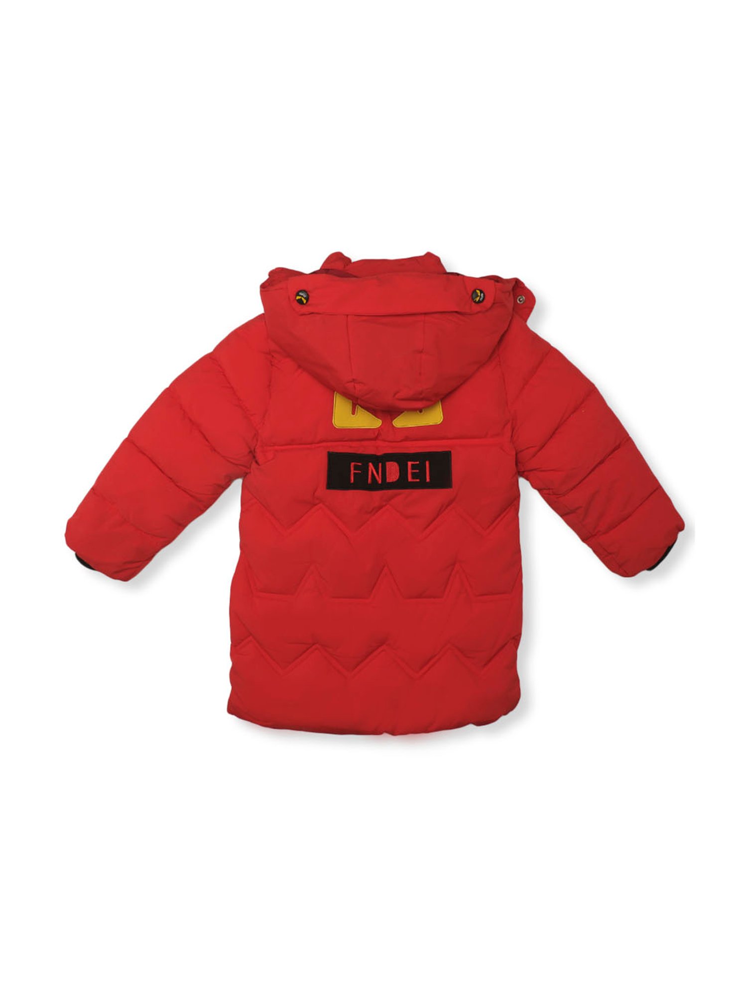 Passion Petals Kids Red Quilted Jacket