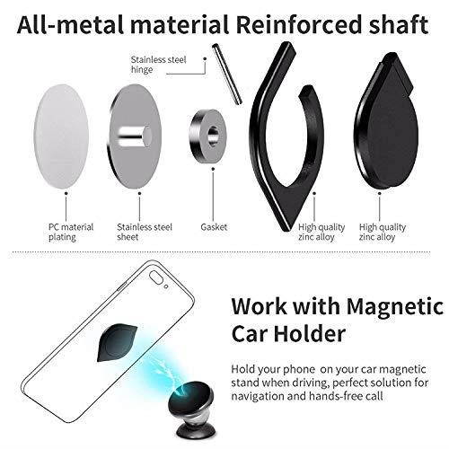 Lincoln Logo 360 Degree Rotation Phone Finger Ring Grip/Holder/Stand for Cell Phone/iPhone X, iPhone 8/8 Plus, Galaxy S9, Note 9 (Black)