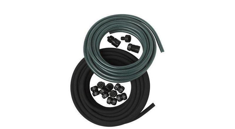 Gardener's Supply Snip-n-Drip Soaker Hose System, Drip Irrigation With Fittings 1/2 Inch by 50-Feet Includes Quick Connect - GARDENER'S SUPPLY CO.