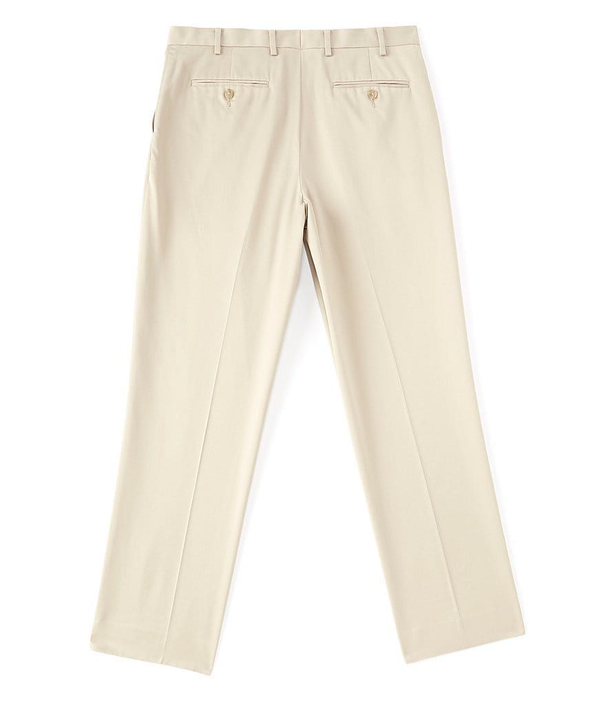 Hart Schaffner Marx Flat-Front Twill Relaxed Fit Chino Suit Separates Dress Pants