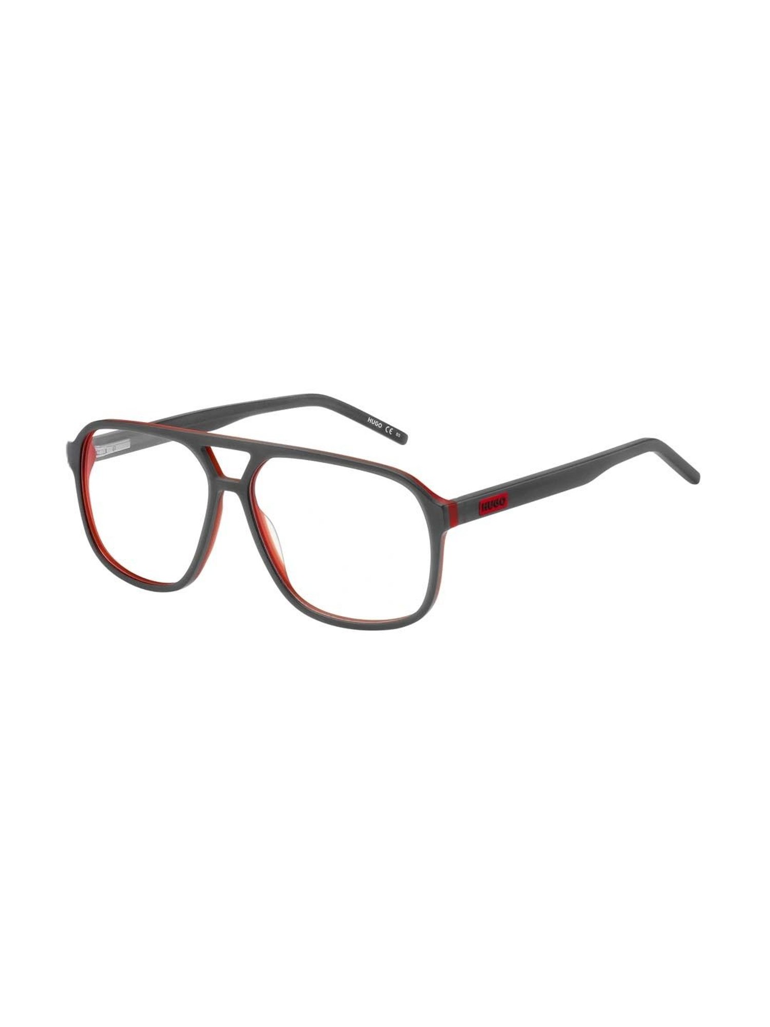 HUGO Grey Square Eye Frames for Men